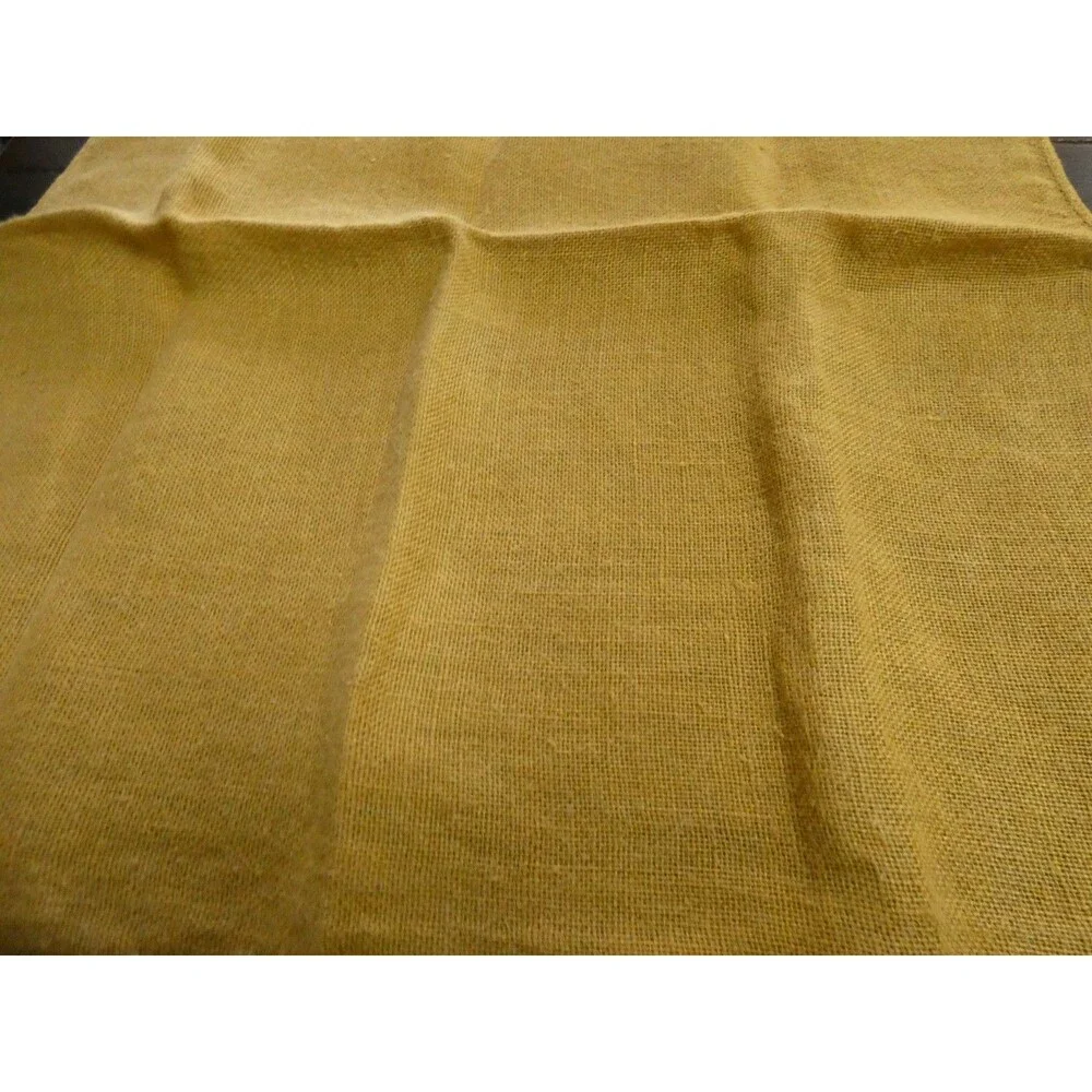 VTG Mixed Lot of 4 Mustard Yellow Cloth Napkins Gimbals Cotton Gauzy Rectangle